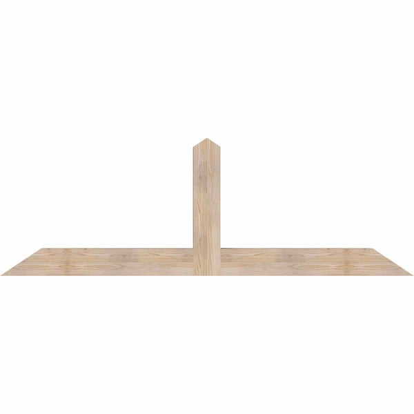 Ekena Millwork Portland Smooth Timber Gable Bracket, Douglas Fir, 84"W x 28"H x 5 1/2"D x 5 1/2"F, 8/12 Pitch GBW084X28X0606POR00SDF - main